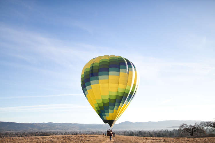 Take your 50th birthday party to new heights with a hot air balloon ride