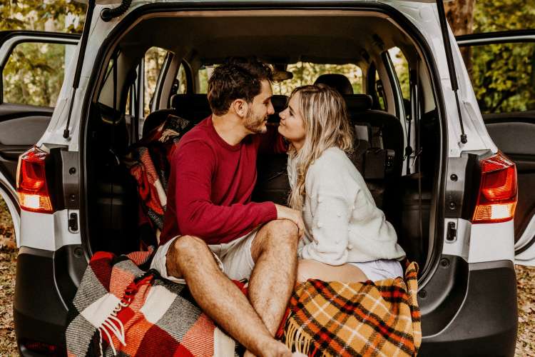 a spontaneous road trip is an out-of-the-box anniversary date idea