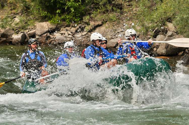 white water rafting is an exciting experience gift