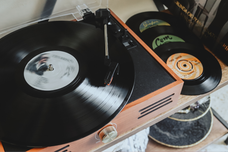 classic vinyl record player