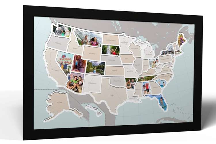 50 states photo map