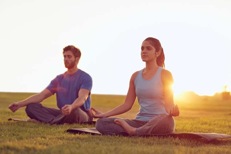 meditating is a fun thing for couples to do together