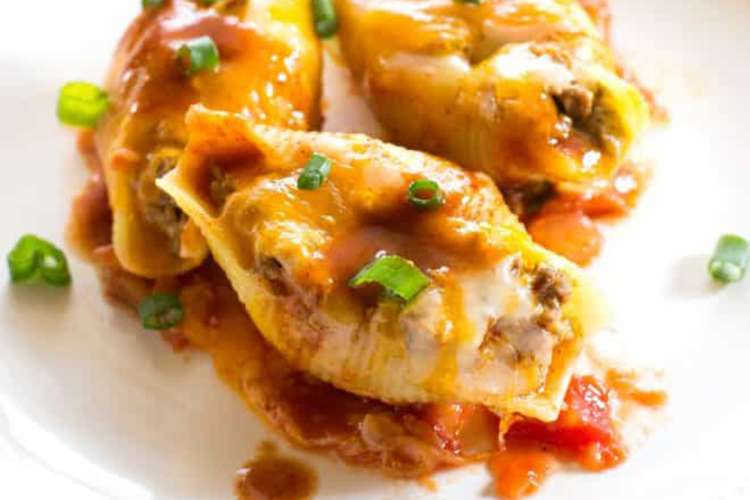 mexican stuffed shells are comforting and delicious