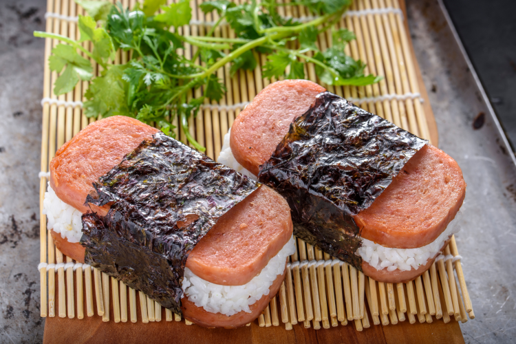 spam and rice musubi