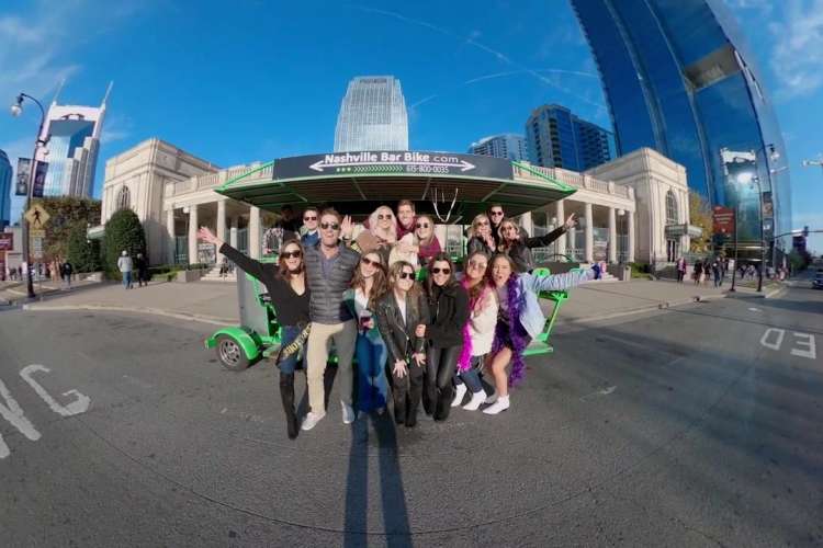 the nashville bar bike is a fun date idea in nashville