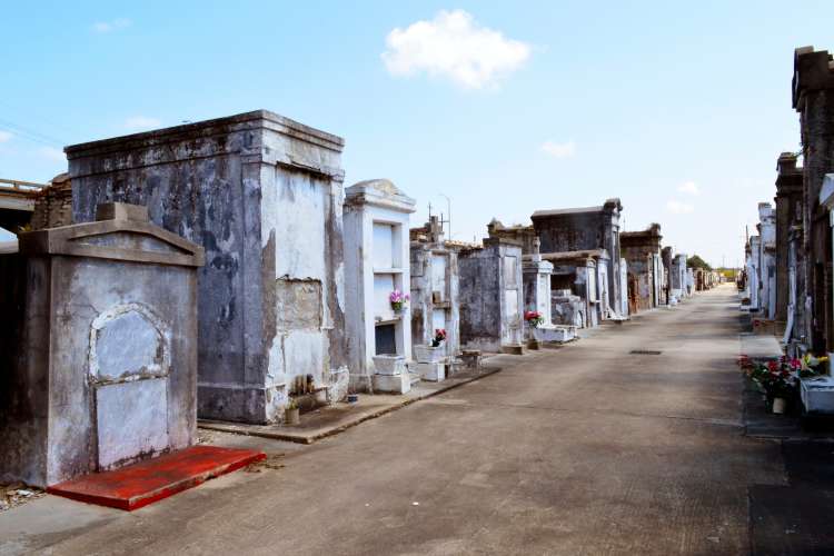 above ground tombs in a new orleans cemetery