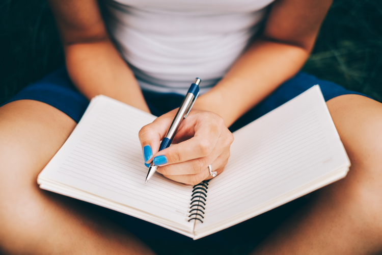 open journaling is a thoughtful stay-home date idea