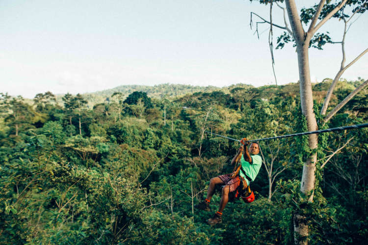 ziplining is the perfect gift experience for adventurers