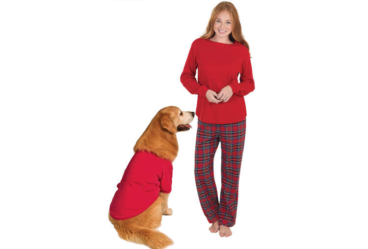 matching dog pajama set