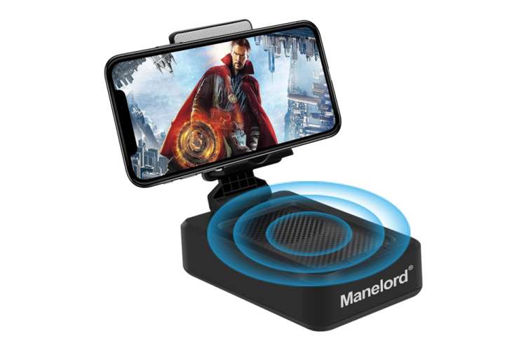 wireless phone holder and bluetooth speaker