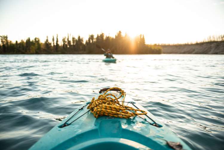 kayaking is one of the most fun things to do on father's day