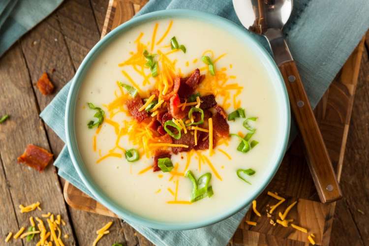 potato soup with bacon