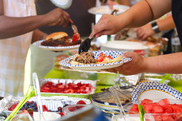 a potluck is a fun spirit week idea