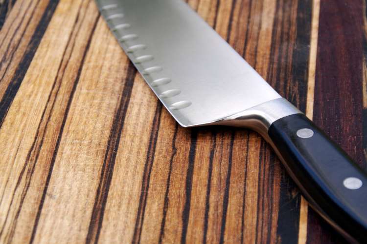 a santoku knife can be used to chop meat