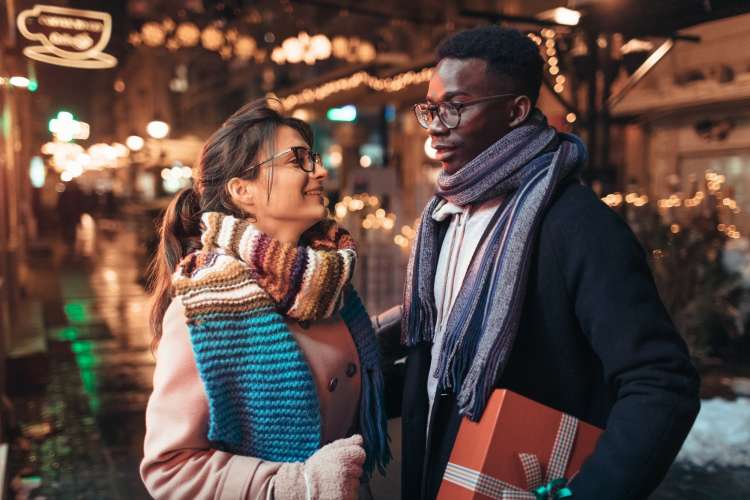 christmas or holiday shopping is a fun winter date idea