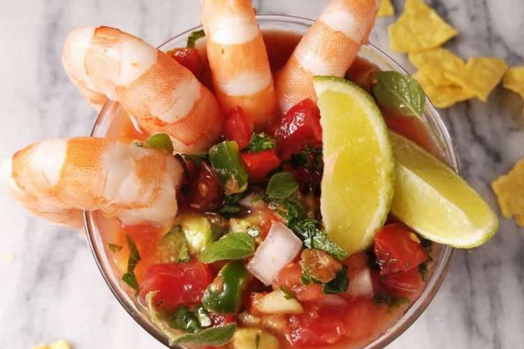 coctel de camarones is a traditional mexican dish