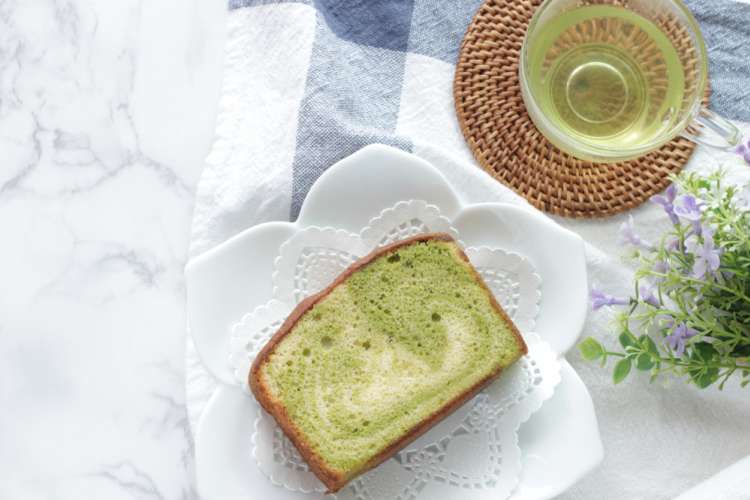 matcha pound cake