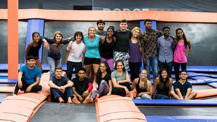 trampoline parks are great places for fun boston team building activities