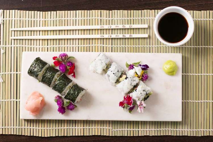 sharing a plate of sushi is a romantic Valentine's Day idea