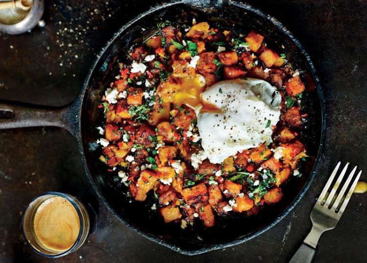 sweet potato hash is a delicious cold weather recipe