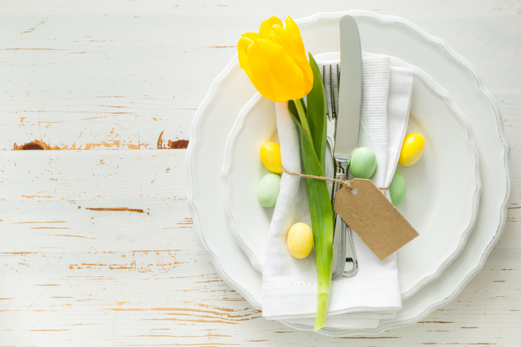 easter table place settings