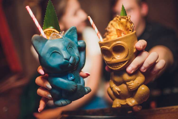 a cold weather indoor tiki party is a fun winter date idea