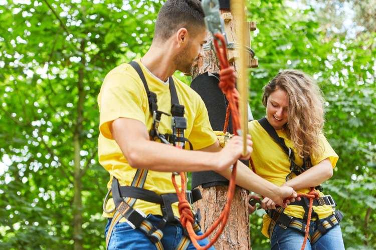 enjoy a treetop obstacle course for a fun thing to do in philadelphia