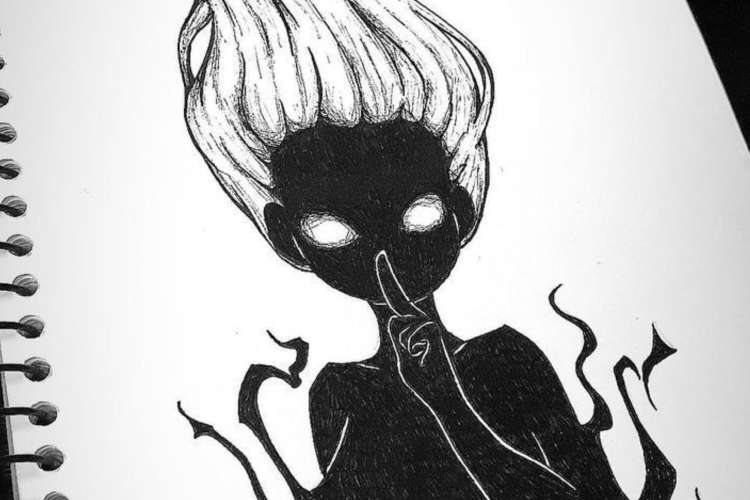 dark drawing ideas for adults