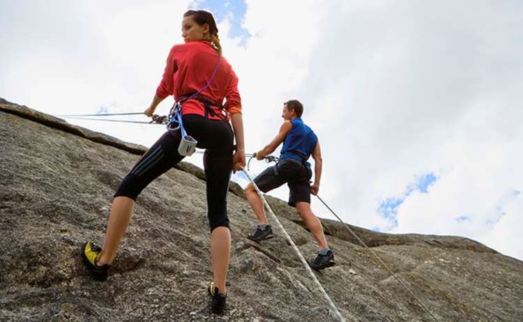 rock climbing is a romantic Valentine's Day idea