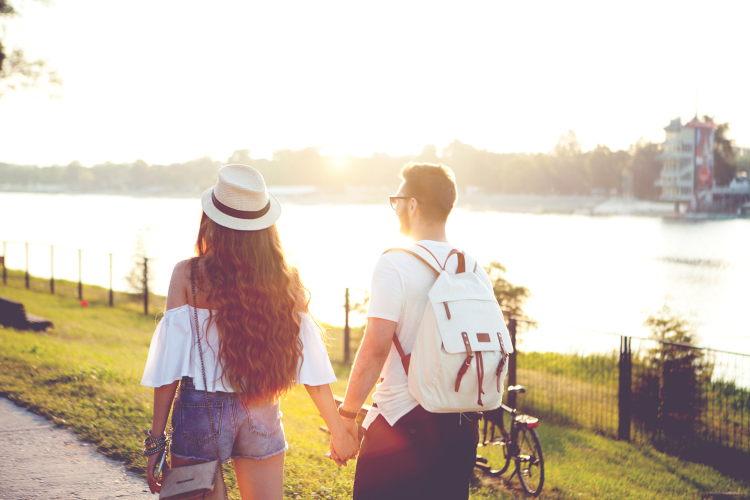 taking a leisurely walk together is a simple sumer date idea