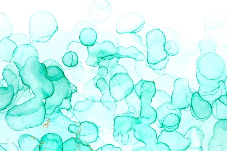 bubble watercolor painting idea
