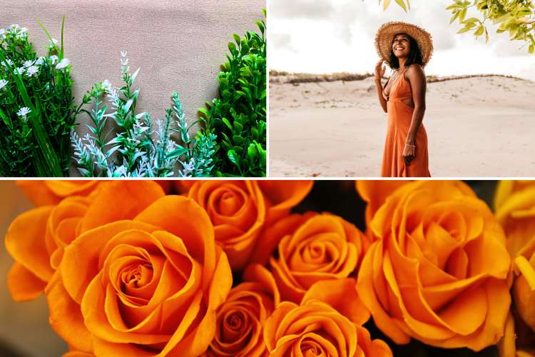 Burnt Orange & Olive Green are a favorite spring wedding color combination.