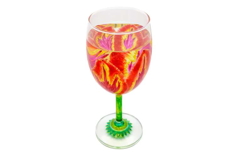 You HAVE To See How Easy These Marble Wine Glasses Are To Paint!