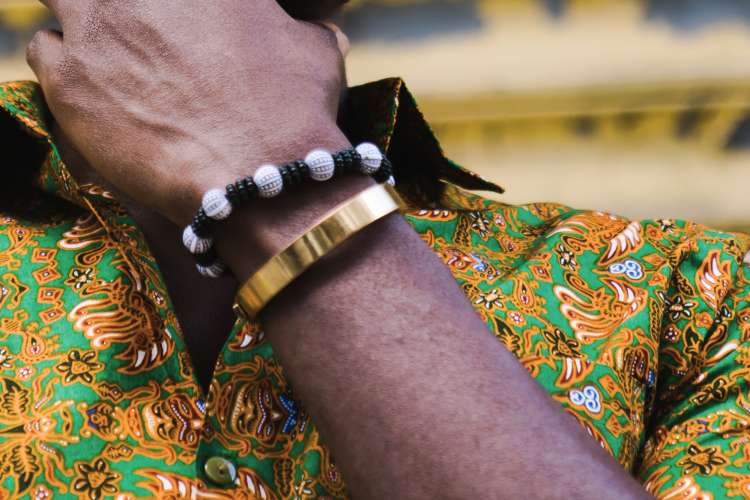 Preppy Ombre Clay Beaded Bracelets