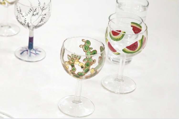 You HAVE To See How Easy These Marble Wine Glasses Are To Paint!