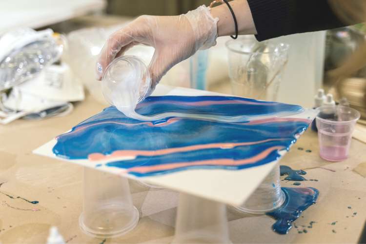 Acrylic Paint Pouring - Orange Co. Arts Commission