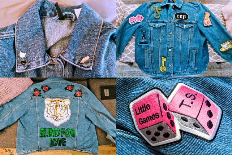 Made my own Rep jacket from official patches from the Taylor Swift