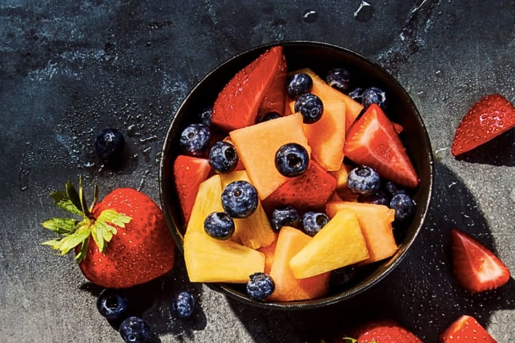 Fresh fruit cup Panera breakfast menu