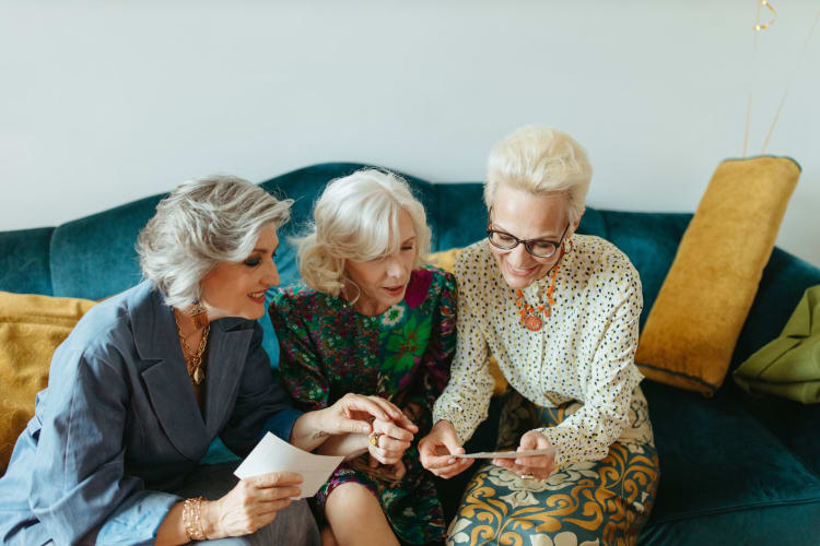 looking through old photos together is a great way to bond across family generations