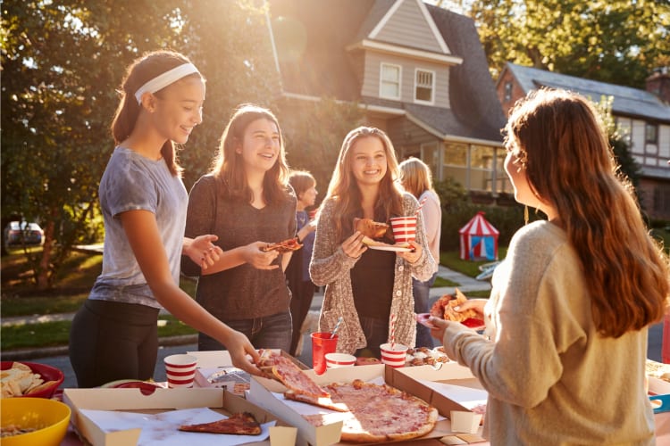 A dinner party is fun 13th birthday party idea