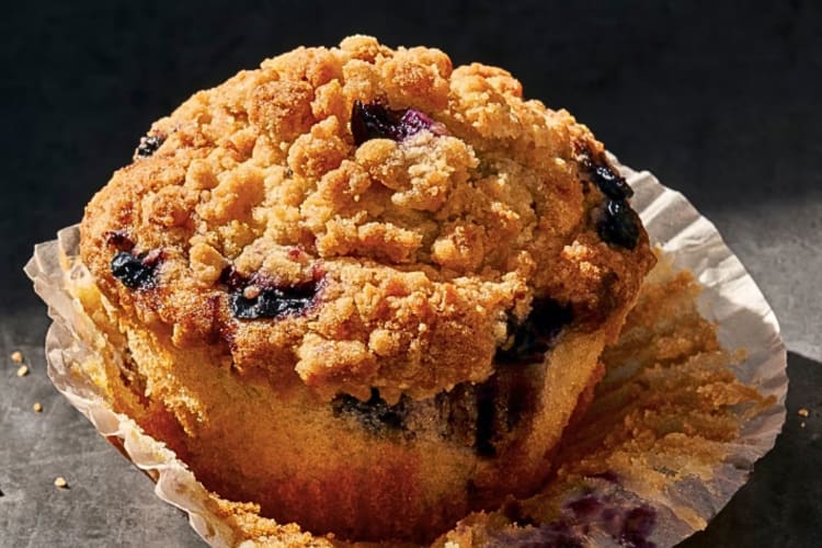 Blueberry muffin Panera breakfast menu