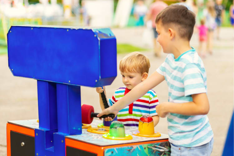 an amusement park offers every family member, no matter their age, a fun day out