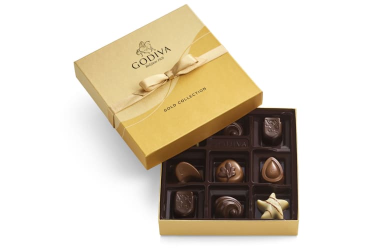 an assortment of milk and dark chocolates