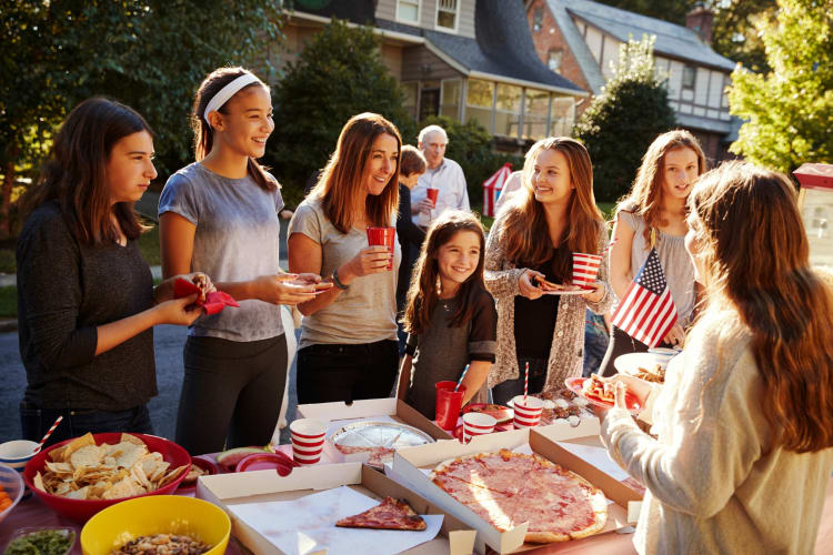 Hosting a street party is an exciting 4th of July activity