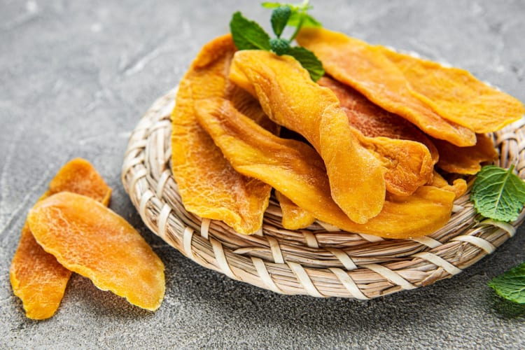 Dried mango is a staple in the selection of 7-Eleven healthy snacks.
