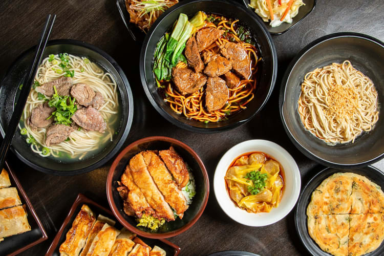 A selection of Taiwanese dishes 