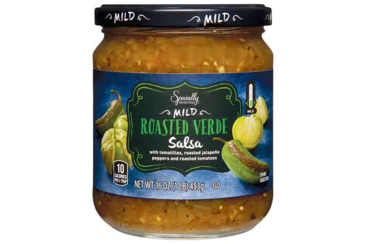 A jar of salsa verde