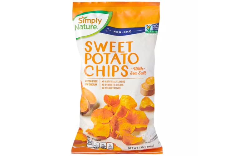 A bag of sweet potato chips