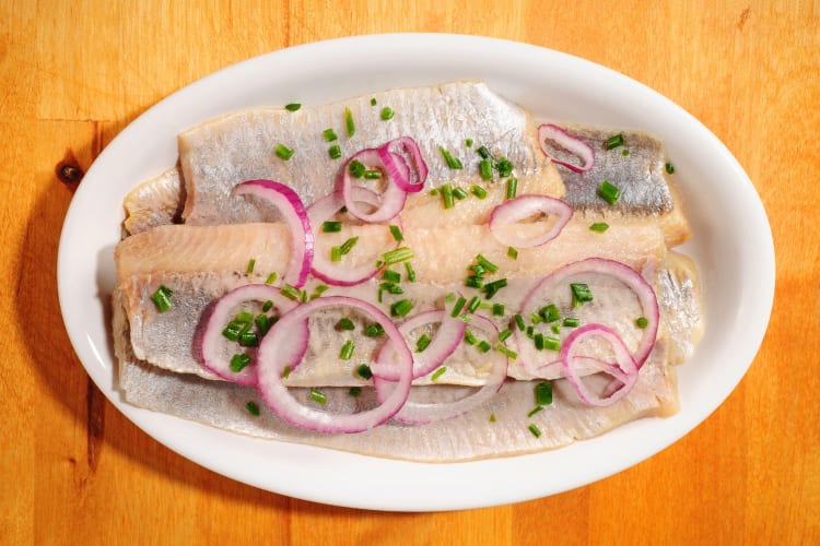Haring is a local favorite Amsterdam food