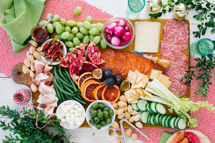 A holiday appetizer spread from Applegate